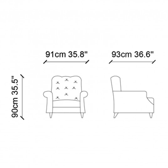Atzveltnes krēsls Hanah Home Lounge - Antracīts
