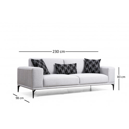 Dīvāna gultne Hanah Home Nikea - Pelēks