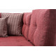 Stūra dīvāna gultne Hanah Home Manama Corner Sofa Bed Right - Klarnete sarkana