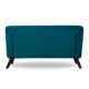 Dubultā dīvāna gultne Hanah Home Sando 2 - Petroleja zaļa
