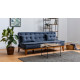 Dīvāna gultne Hanah Home Fuoco - Tumši zils