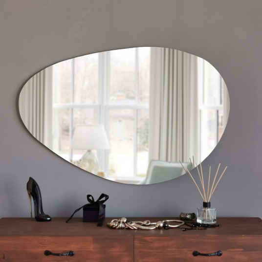 Spogulis Hanah Home Porto - Melns