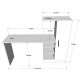 Galds Hanah Home CT2 - Atlantijas priede, melna