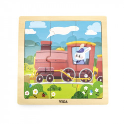 Koka puzle - Vilciens, 9 daļas