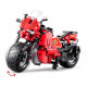Tālvadības motocikls - konstruktors, sarkans