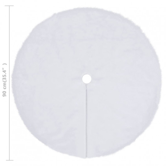 Ziemassvētku egles pamatnes pārklājs, 90 cm, mākslīgā kažokāda