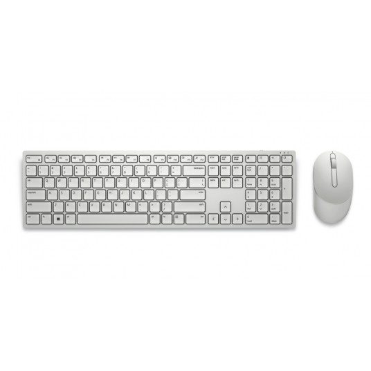 Dell Pro bezvadu tastatūra un pele — KM5221W — US International (QWERTY) — balta