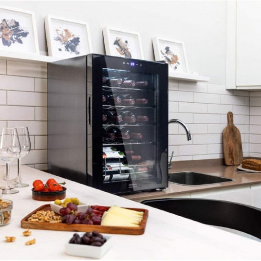Vīna ledusskapis  Cecotec GrandSommelier 20000 Black Compressor