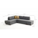 Stūra dīvāna gultne Hanah Home Manama Corner Sofa Bed Left - Pelēks