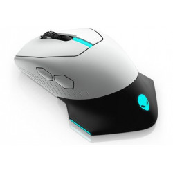 Pele Dell Alienware AW610M Optical Gaming Mouse Lunar Light