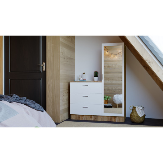 Kumode Kalune Design CC6, balta/koka