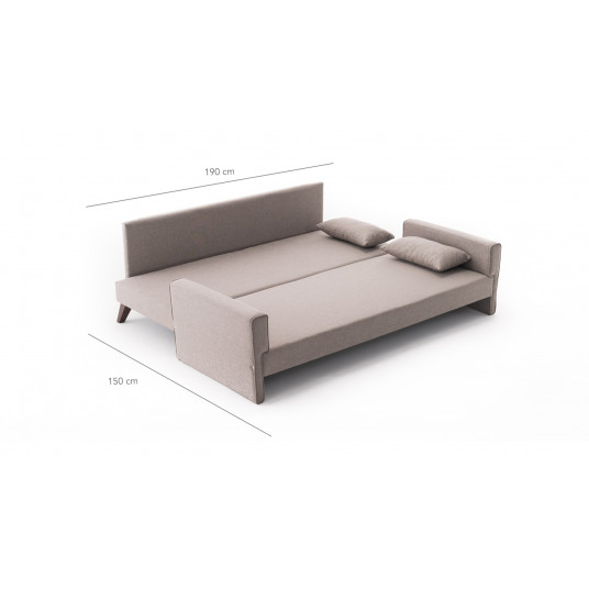 Dīvāna gultne Hanah Home Bella Sofa Bed - Krēms