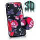 Mocco Flowers Back Case 3D for Apple Iphone 7 / 8 Black