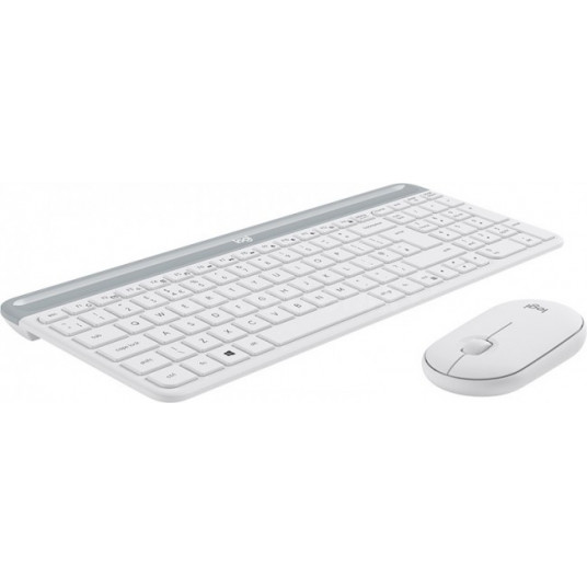 Bezvadu klaviatūra ar peli Logitech MK470, Balta (US)