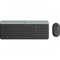 Bezvadu klaviatūra un pele Logitech MK470, Pilka (US)