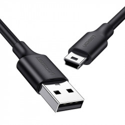 USB uz Mini USB kabelis UGREEN US132, 0,5 m (melns)
