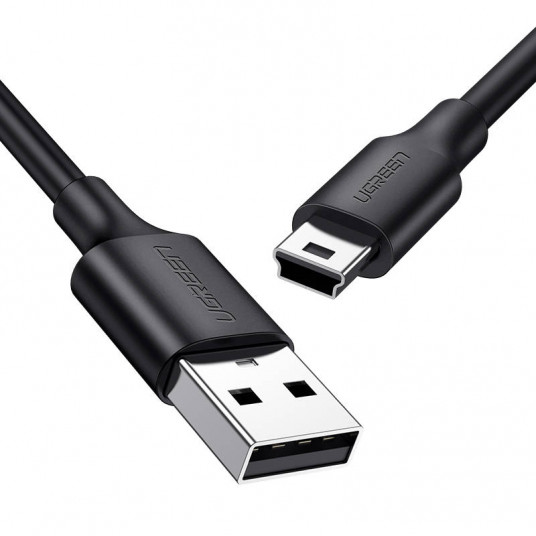 USB uz Mini USB kabelis UGREEN US132, 0,5 m (melns)