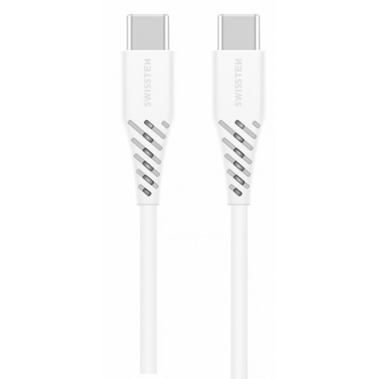 Swissten barošanas piegādes datu kabelis no USB-C uz USB-C 5A (100 W) 2,5 m