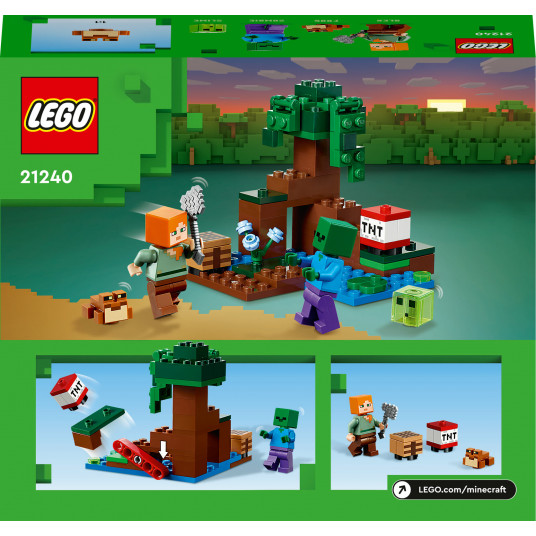 LEGO® 21240 MINECRAFT Piedzīvojums purvā