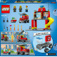 LEGO 60375 CITY Ugunsdzēsēju depo un ugunsdzēsēju auto