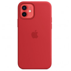 Vāciņš Apple iPhone 12 | 12 Pro Silicone Case with MagSafe- Red