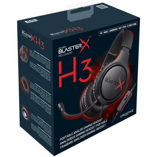 Austiņas Creative Sound BlasterX H3