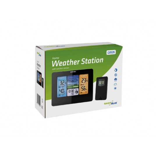 Greenblue GB526 digitālās meteoroloģiskās stacijas melns akumulators
