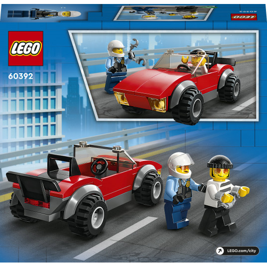 LEGO® 60392 CITY Policijas motocikla pakaļdzīšanās automašīnai