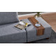 Stūra dīvāna gultne Hanah Home Fly Corner Sofa Bed Left - Pelēks