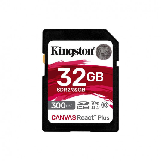 Kingston SDHC Canvas React Plus 32GB 300R/260W UHS-II U3