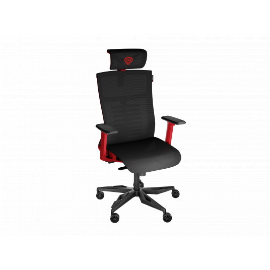 Genesis ergonomiskais krēsls Astat 700 melns/sarkans