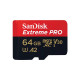SanDisk microSDXC Extreme Pro 64GB 200/90 MB/s A2 C10 V30 UHS-I U3