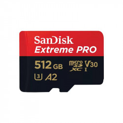 SanDisk microSDXC Extreme Pro 512GB 200/140 MB/s A2 C10 V30 UHS-I U3