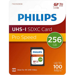 Philips SDXC karte 256 GB, 10. klase UHS-I U3 V30 A1