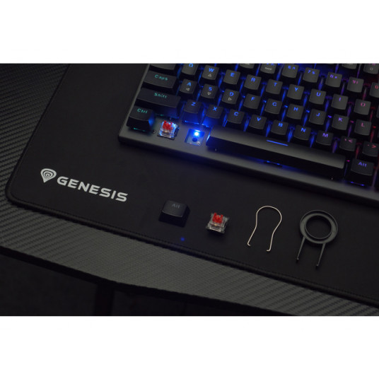 Genesis THOR 303 TKL, mehāniskā spēļu tastatūra, RGB LED gaisma, ASV, melns, vadu, A tipa USB