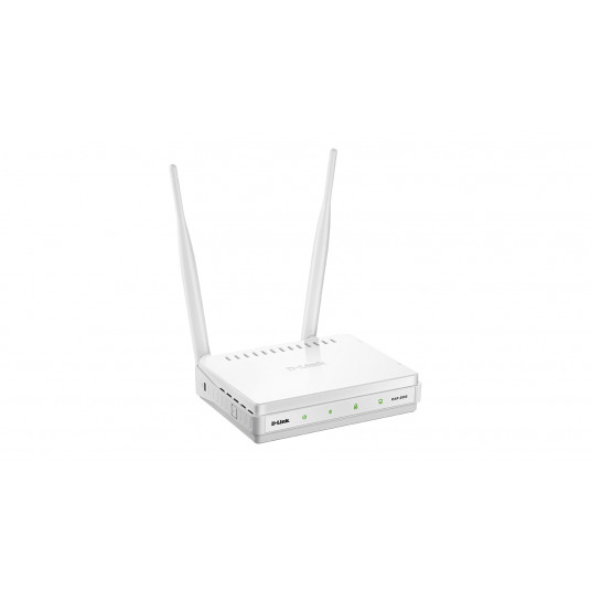 D-Link Wireless N piekļuves punkts DAP-2020 802.11n, 300 Mbit/s, 10/100 Mbit/s, Ethernet LAN (RJ-45) porti 1, vienjoslas, MU-MiMO Nr., Antenas tips 2xārējais