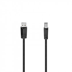 Kabelis Hama USB A - USB B,, 1,5m, melns
