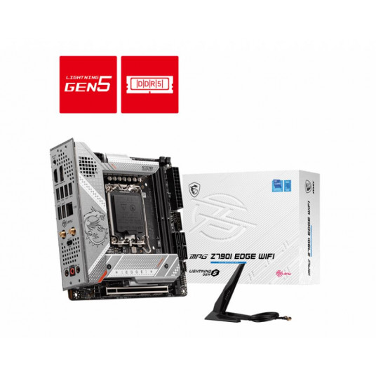 Galvenā plate|MSI|Intel Z790|MiniITX|Atmiņa DDR5|Atmiņas sloti 2|1xPCI-Express 5.0 16x|3xM.2|1xHDMI|1xDisplayPort|6xUSB 3.2|1xUSB-C|1xRJ45|3xAudio ports|MPGEDZ7FI90