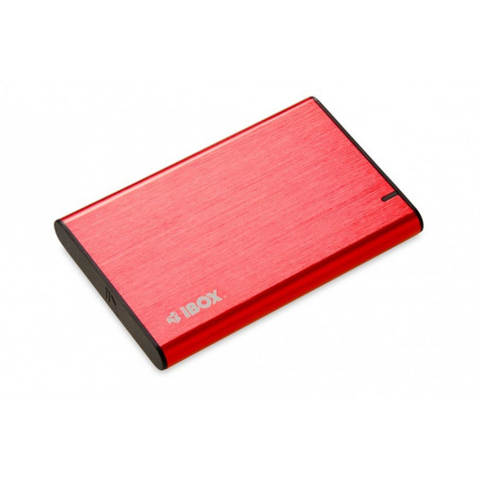 iBox HD-05 HDD/SSD korpuss, sarkans 2,5 collu