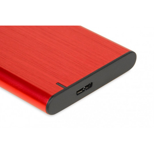 iBox HD-05 HDD/SSD korpuss, sarkans 2,5 collu