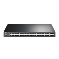 TP-Link TL-SG3452XP tīkla slēdzis pārvaldīts L2+ Gigabit Ethernet (10/100/1000) Power over Ethernet (PoE) 1U melns