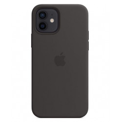 Vāciņš Apple Iphone 12 | 12 Pro Silicone Case with MagSafe- Black