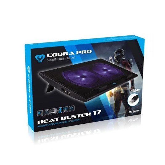 HEAT BUSTER 17 MT2659 dzesēšanas paliktnis klēpjdatoriem 15,6"-17"