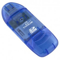 TITANUM TA101B karšu lasītājs Blue USB 2.0
