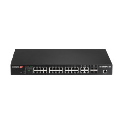 Edimax GS-5424PLC tīkla slēdzis Gigabit Ethernet (10/100/1000) Power over Ethernet (PoE) 1U melns