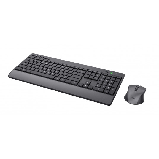 Trust Trezo Keyboard Mouse Iekļauts RF bezvadu QWERTY angļu (ASV) melns