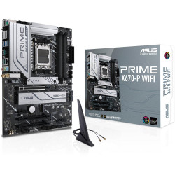 Galvenā plate|ASUS|AMD X670|SAM5|ATX|Atmiņa DDR5|Atmiņas sloti 4|1xPCI-Express 3.0 1x|3xPCI-Express 4.0 16x|3xM.2|1xHDMI|1xDisplayPort|2xUSB 2.0|7xUSB xPSB2/1xUSB 3. 2|1xRJ45|3xAudio ports|PRIMEX670-PWIFI