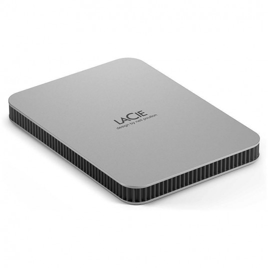 Ārējais HDD|LACIE|Mobilais disks|5TB|USB-C|Sudraba krāsa|STLP5000400