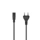 Barošanas vads Hama 2-pin, 2,5m melns
