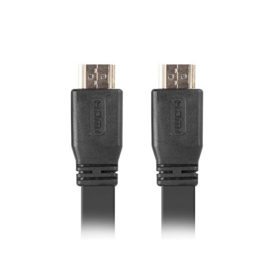 Lanberg CA-HDMI-21CU-0005-BK HDMI kabelis 0,5 m HDMI tips A (standarta) Melns
